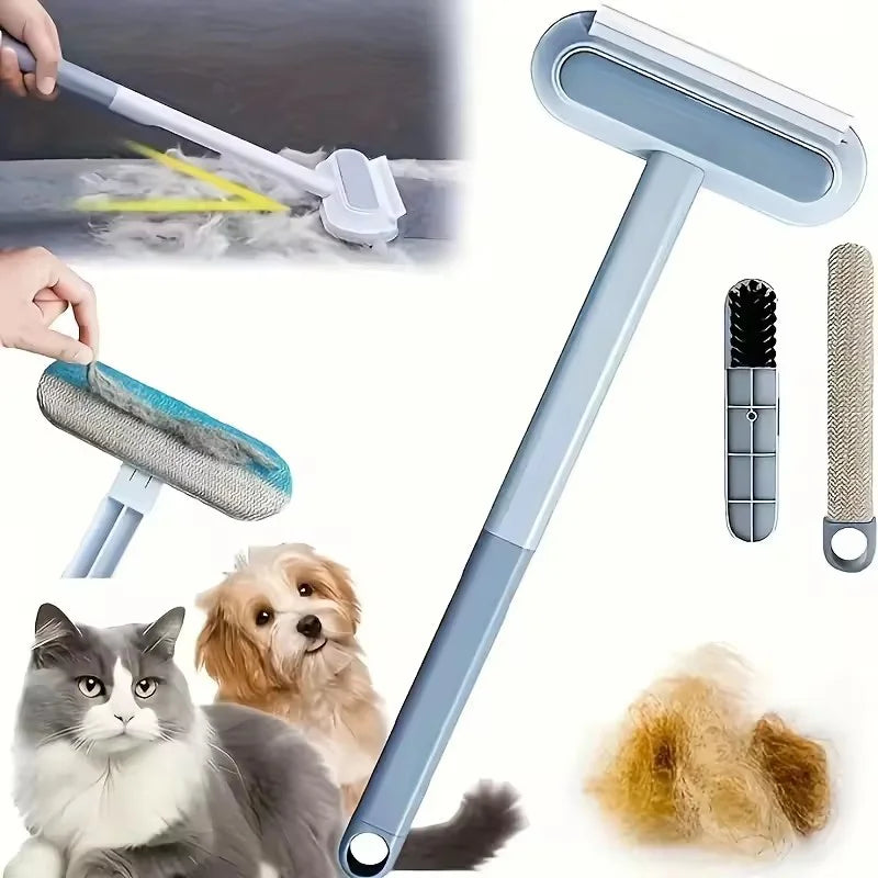 4 in 1 Multifunctional Pet Hair Removal Tool Reusable Lint Remover Cat Dog Fur Cleaner for Sofa Couch Car Clothes Carpet Bed